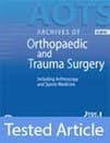 Archives of Orthopaedic and Trauma Surgery